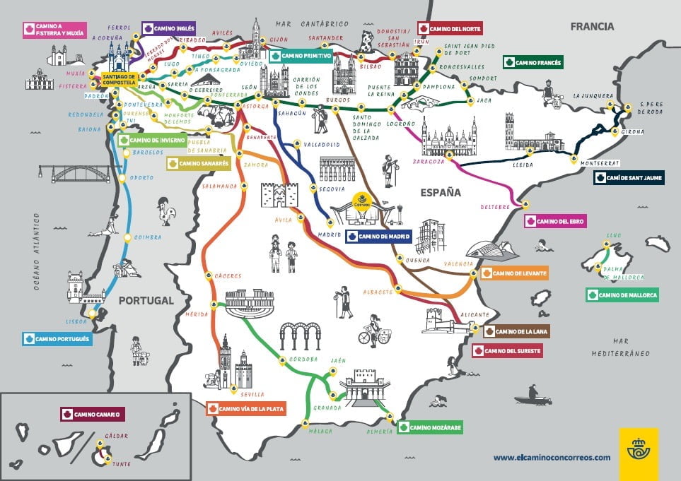 descubre el camino de santiago recorrido por pueblos y ciudades